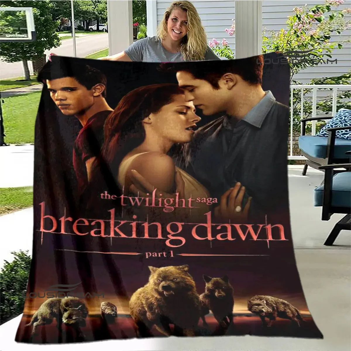 Twilight Saga 프린팅 담요, 따뜻한 담요, 부드럽고 편안한 가정 여행 담요, 생일 선물