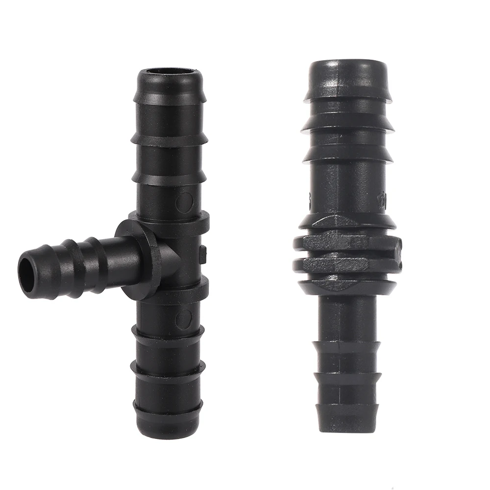 DN12 To DN16 Pipe Connector Straight And Tee Irrigation Hose Pipe