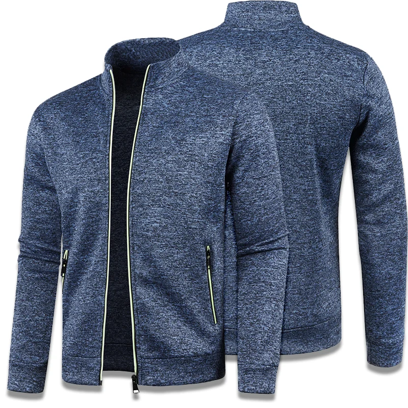 

Men Zipper Jackets Standing Collar Sweatshirt Outdoor Streetwear Casual Coat Long Sleeve Coats Men's Clothing Plus Size