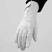 Winter Women's Thermal Gloves Touchscreen Compatible Fleece Lined Full Finger Waterproof Hand Warmer Mitten for Bike Cycling - Image 3