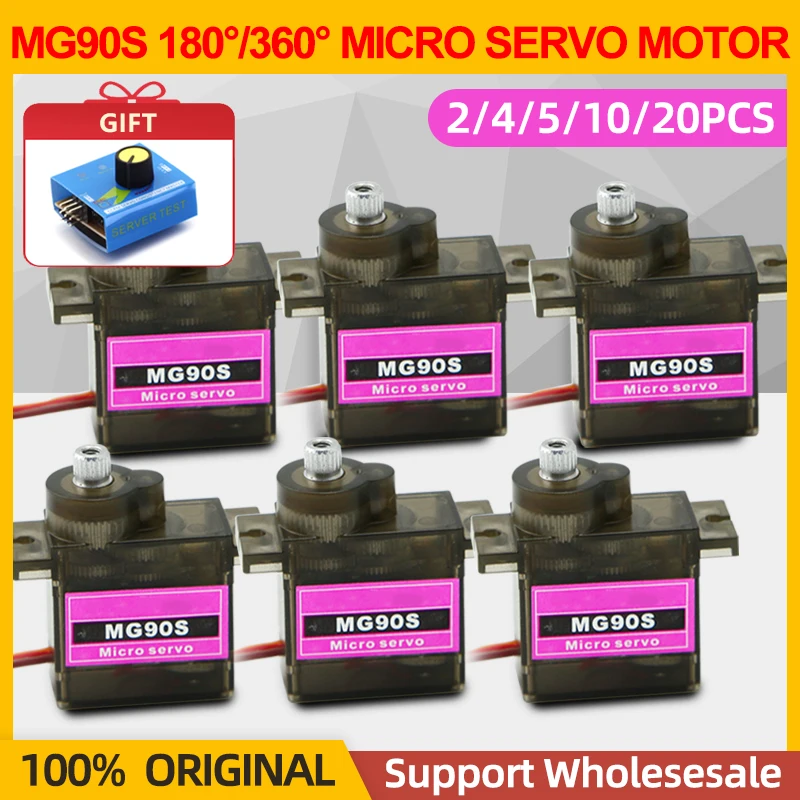 Micro Servo 9g Analogique Pour RC – Angle 180°, 4.8-6V, 21T, Compatible Arduino, Hélico, Bateau, Robot, Voiture