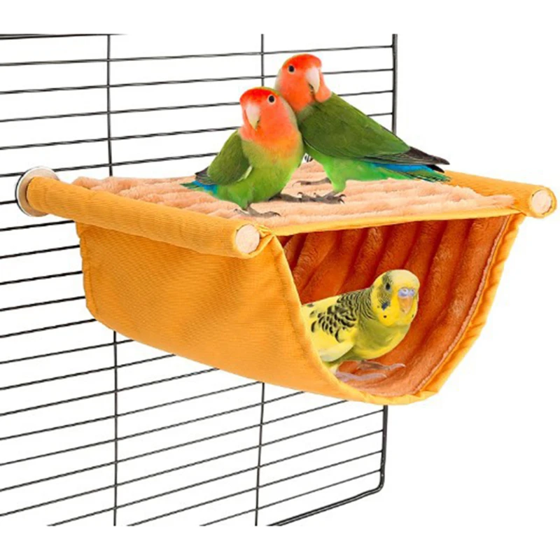 Bird Cage Accessories Winter Warm Bird Nest House Shed Hut Hanging Hammock Finch Cage Plush Fluffy Birds Hut Hideaway Parrot Bird house,bird cage,bird cage accessories,bird hammock
