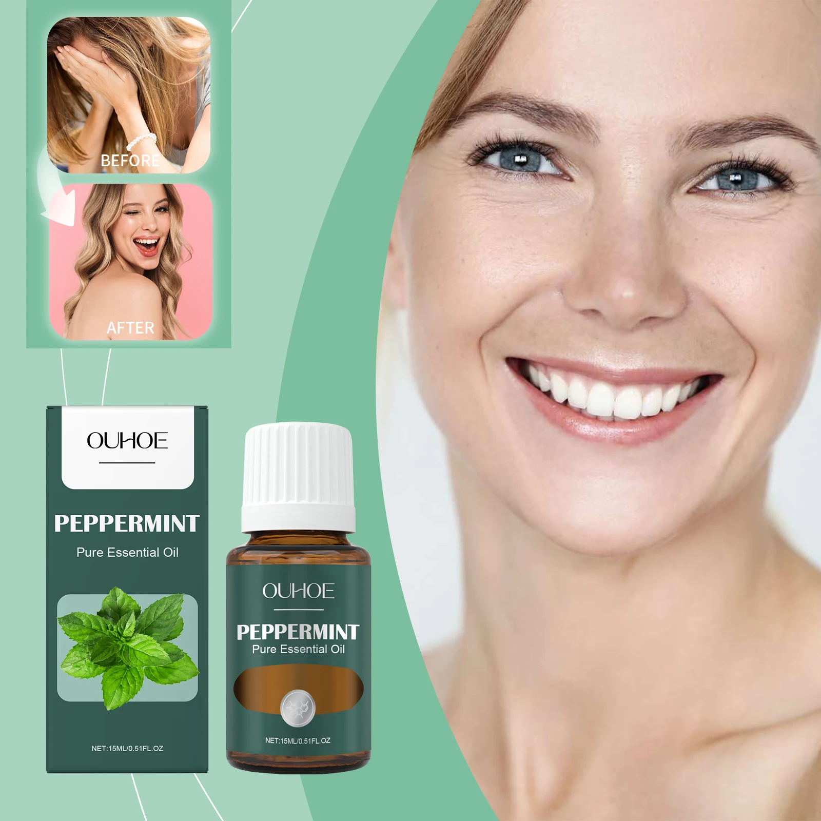 Mint Soothing Massage Essential Oil Skincare Moisturizing Body Care Plant Essential Oil Massage