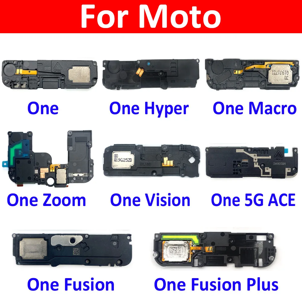 Nuovo Altoparlante Altoparlante Buzzer Ringer Flex Cable Per Motorola Moto One Hyper Vision Macro Zoom Fusion Plus / One 5G Ace