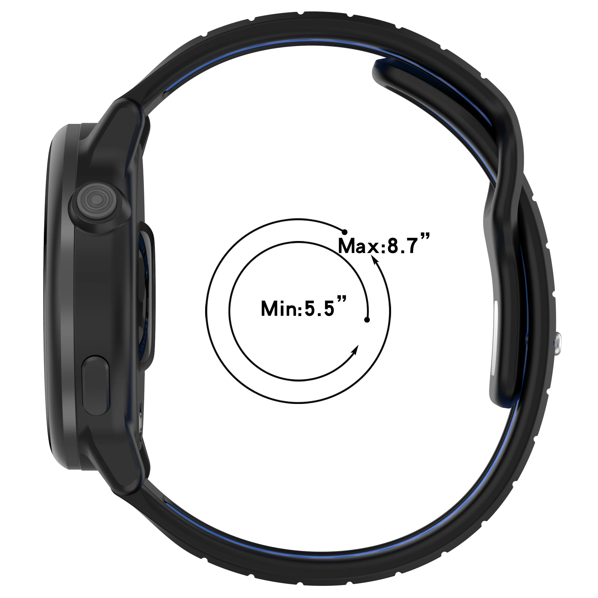 Premium Silicone Watch Strap - Versatile and Durable Band