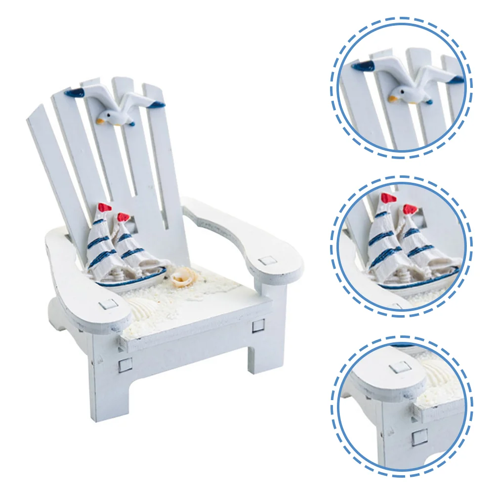 Mini Beach Chair Kids Recliner Wood Decor Mini Wooden Chair Mini Adirondack Chair Nautical Beach Chair Mini House Supply