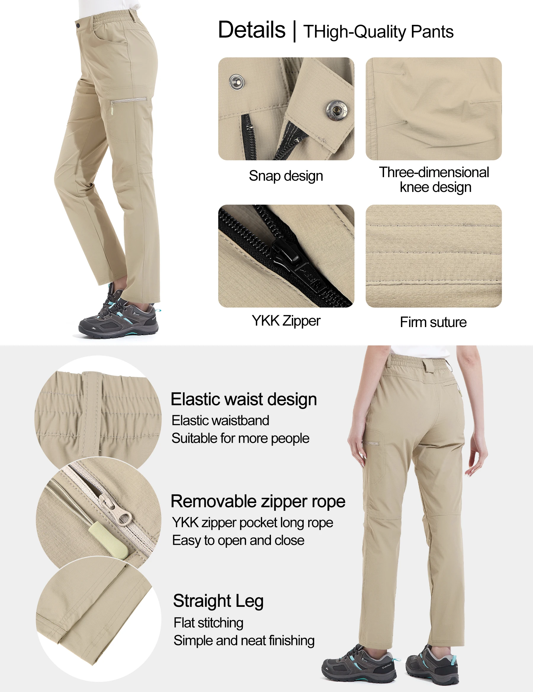 KUTOOK 여성용 트레킹 바지, 방수 용수철, 하이킹 레깅스, 운동복 레저 바지, 야외 등산 바지, 여행자 가을