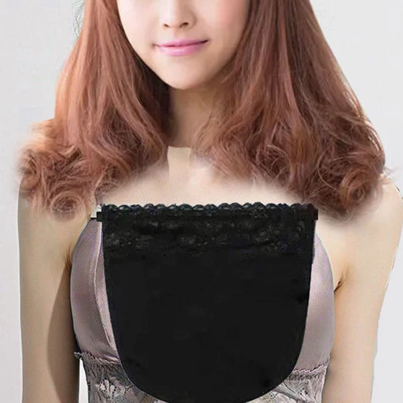 Women's Lace Silk Cleavage Cover Up Camisole Breathable Invisible Clip-on Adjustable Underwear Tube Top Anti-glare Clothes Ties