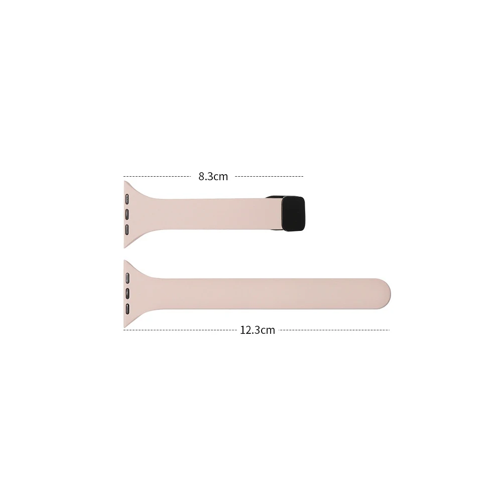 Women's Slim Silicone Magnetic Buckle Watch Band