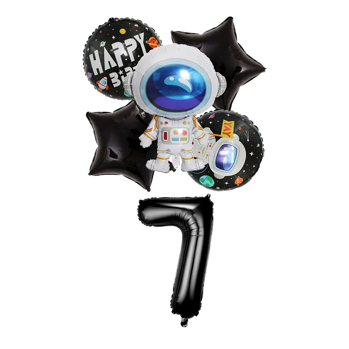 Raum Party Geschirr Weltraum Astronaut Geburtstag Dekoration Tasse Zoll Platte Tischdecke Servietten Banner Für Kinder Liefert – Detail 29
