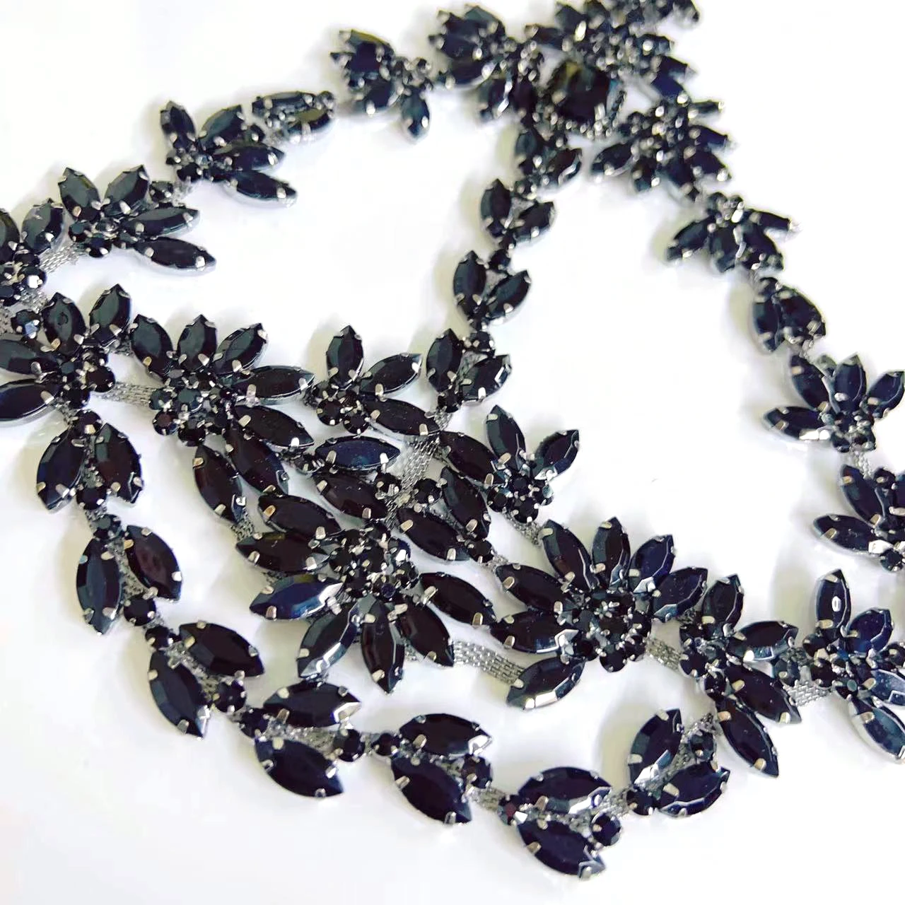 Fashion luxury mysterious black zircon mask women's sexy full face mask jewelry makeup ball crystal mask face accessories wholes