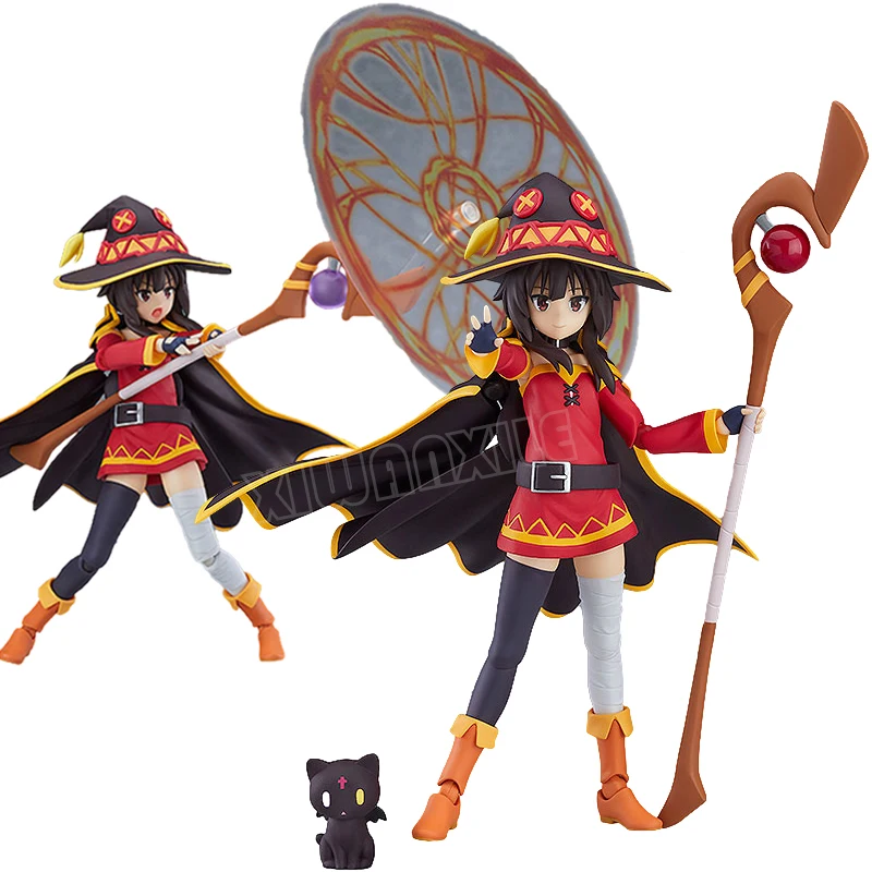 thumbnail image 2 of Anime Megumin/Aqua Action Figure - Konosuba PVC Collectible Statue, Desktop Decoration, 10cm/20cm 2 of 13