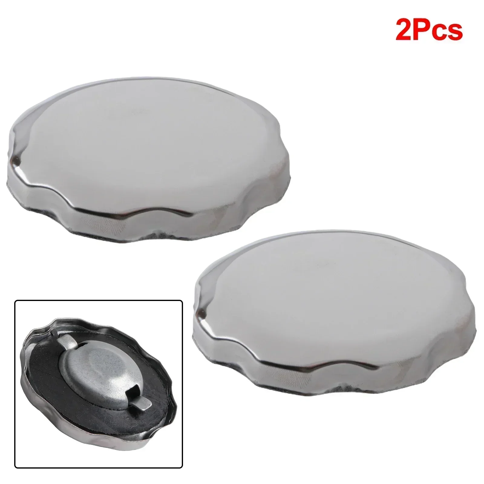 2pcs Chrome Gas Cap Fuel Tank Cap For Honda GX200 GX240 GX270 GX340 GX390 Metal Fuel Tank Oil-Tank Covers