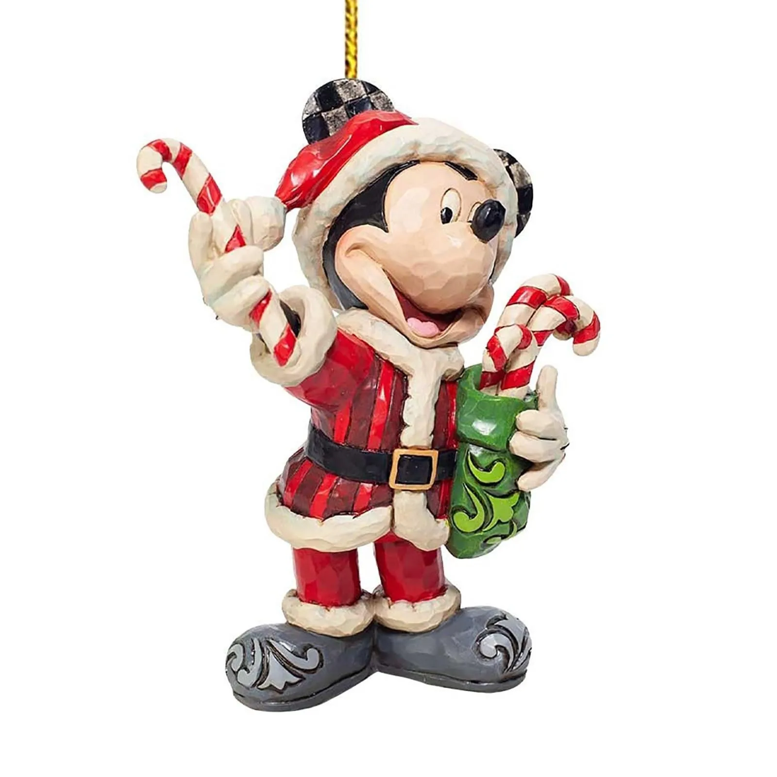 Figura de acción plana 2D de Disney de Anime 2024, Mickey y Minnie Mouse, adorno colgante para árbol de Navidad, regalo para fiesta de Navidad en casa, juguete