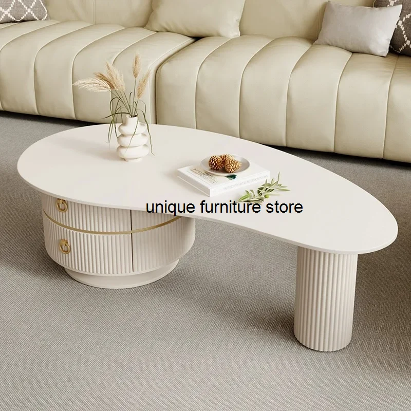 Tavolino Da Caffè Con Conservazione Estetica Irregolare Tavolino Da Caffè Bianco Minimalista Semplice Nordico Di Lusso Mobile Moderno Mesa Auxiliar Ho
