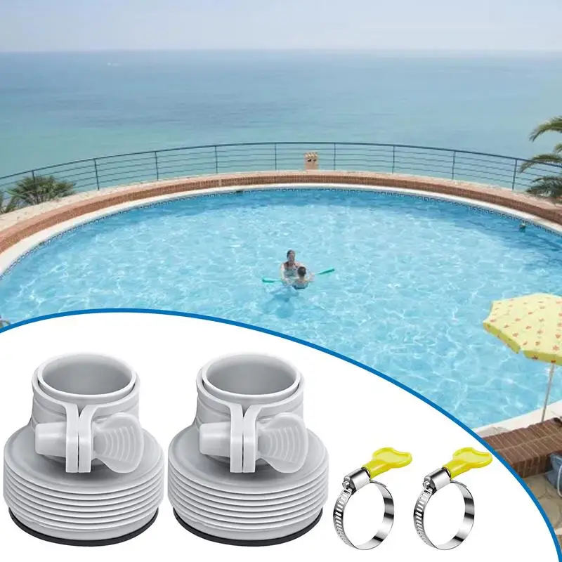 Accesorios de manguera tipo B, adaptador de manguera multifuncional para piscina, accesorios de repuesto para bombas roscadas con acero inoxidable