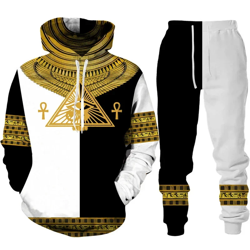 Men Women Leopard Golden Pattern Sportswear Set