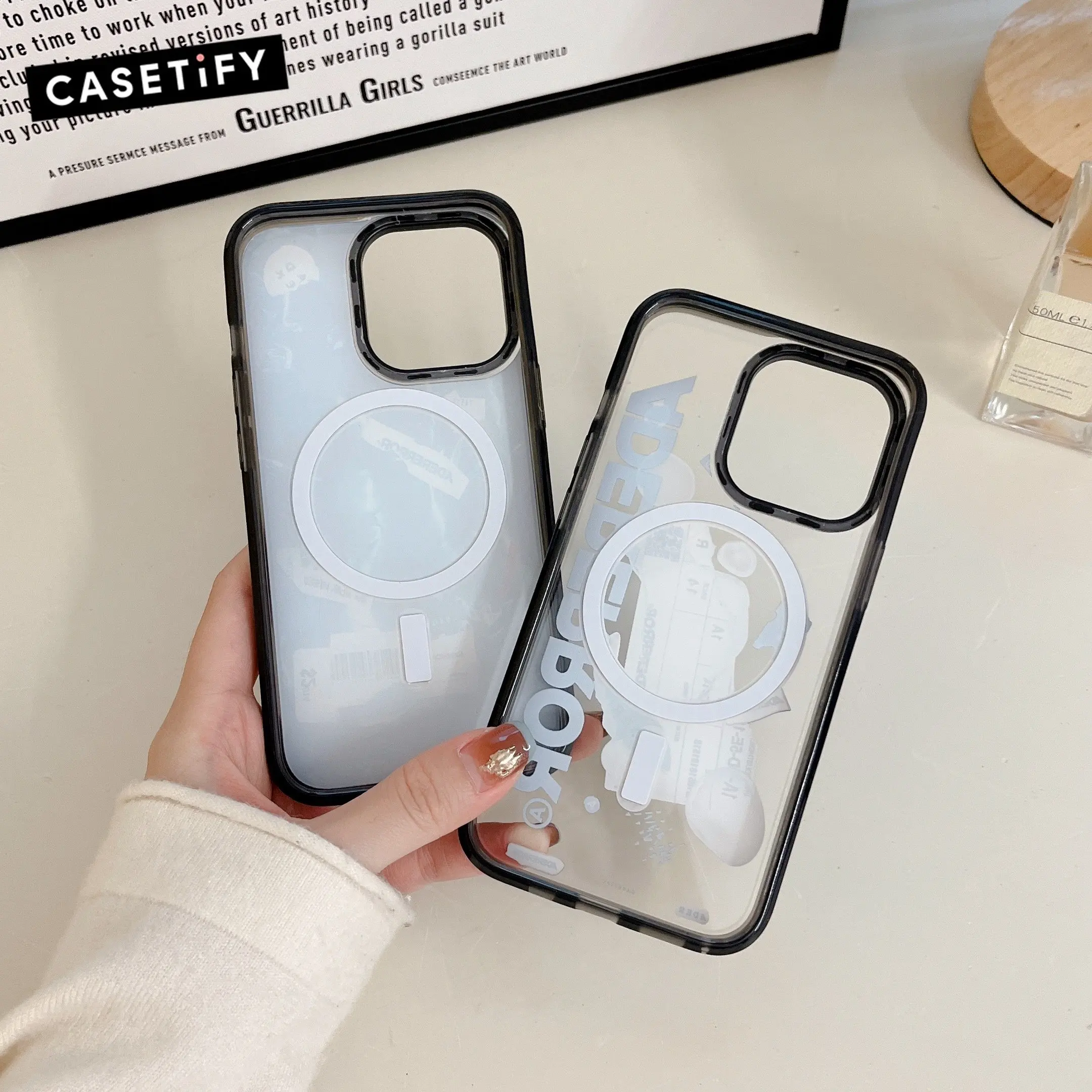 Casetify ader磁気magsafeワイヤレス充電ケースiphone 11 12 13 14プロマックスケース耐衝撃ハードケースカバー
