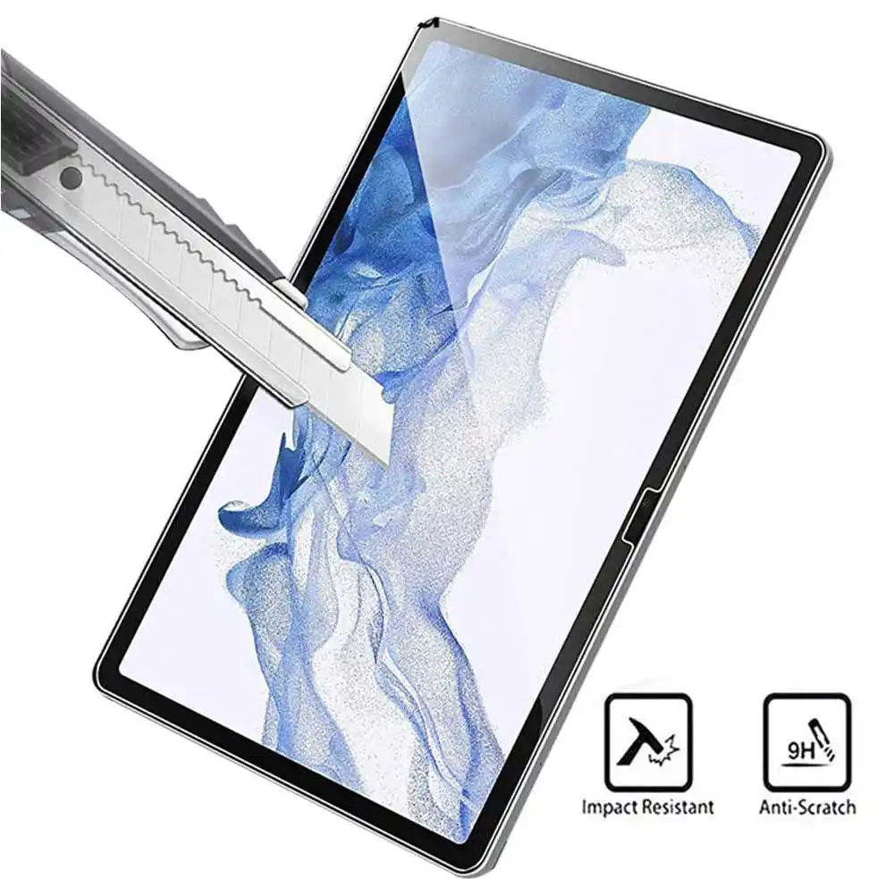 touch pen for android Anti-Burst Tempered Glass For Samsung Galaxy Tab S8 Plus 5G Ultra Screen Protector Front Film stickers tablet