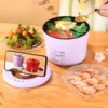 1.5L Multifunctional Electric Cooking Pot Portable Small Instant Noodle Pot Hot Pot Dormitory Household Electric Cooking Pot 1