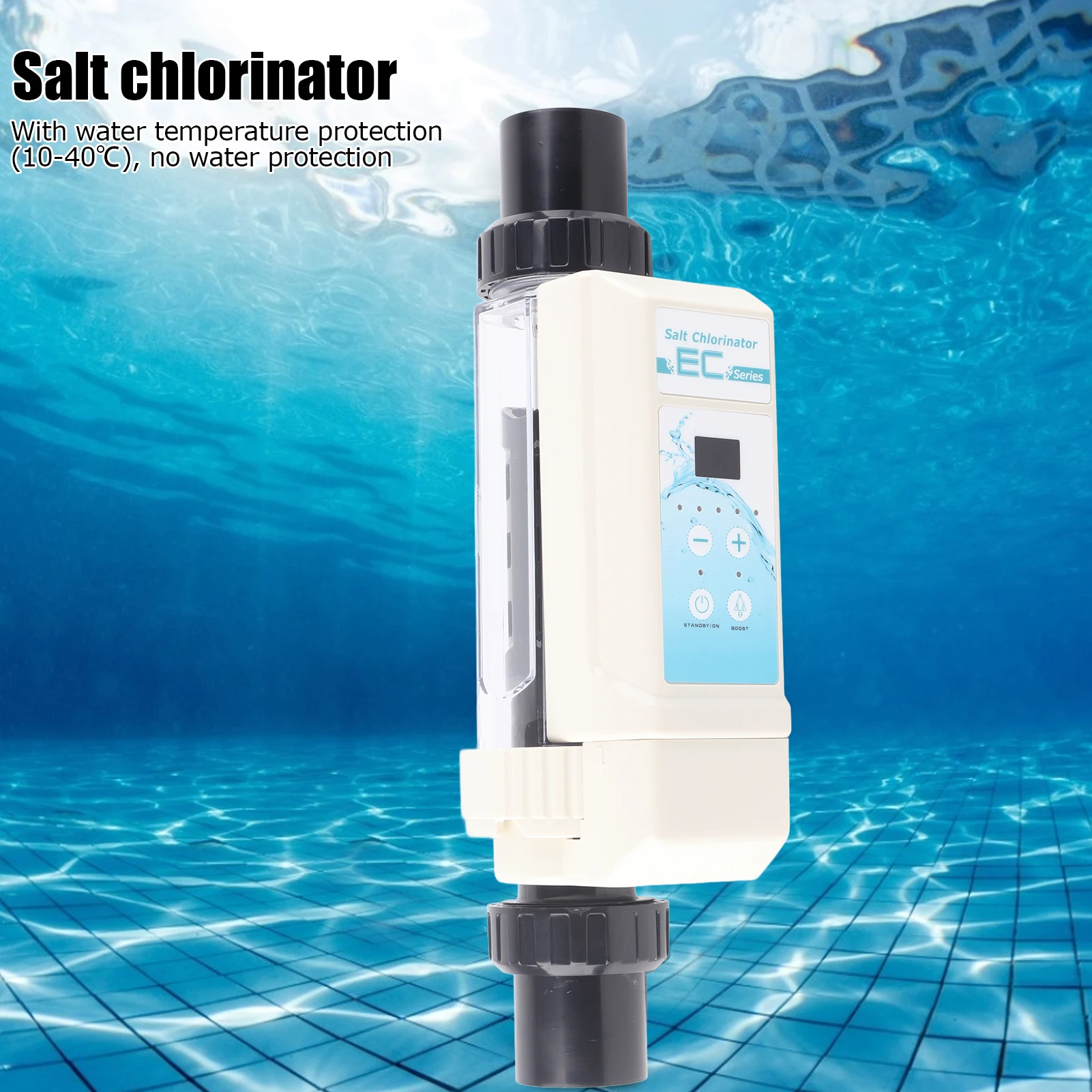 EC20 20g/H SPA Chlorine Generator Electrolyzer Swimming Pool Salt Chlorinator 100‑240V