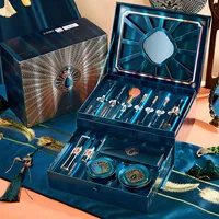 12pcs Makeup Cosmetic Set Lipstick Eye Shadow Mascara Gift Box Face Powder Air Cushion BB Cream Eyeliner Makeup Cosmetic 2