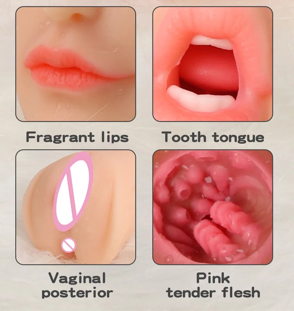 Vagina Anal Oral Male Masturbator Pussy 18 Real Sex Doll Cock Sucking Sex Toys for Men Sexy Vagina Throat Doll Masturbation Man Sc9a6d9a301004cc4850daa7724eed68cT