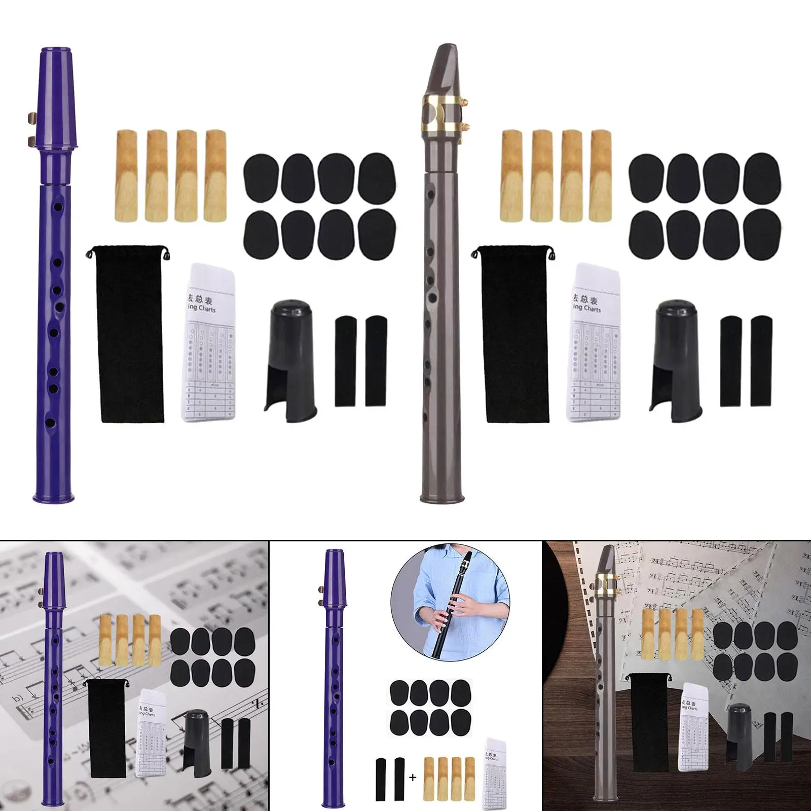 Pocket Saxophone with Mouthpiece Reeds, Carrying Bag Great Sound Mini Sax