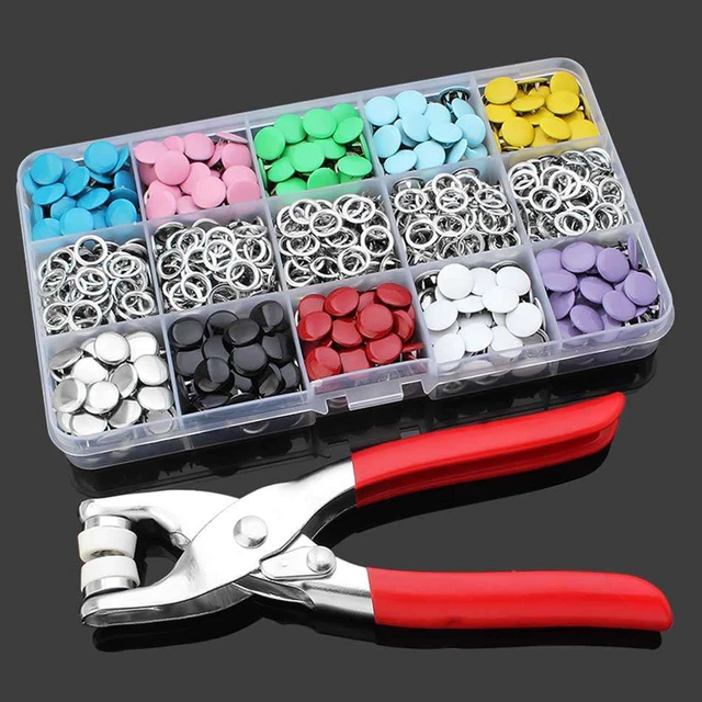 Snap Fastener Pliers Tool Set Accessories Metal Snap Button Fasteners Press  Studs Metal Buckle, Shoe Bag Belt Hole Snap Tool - AliExpress