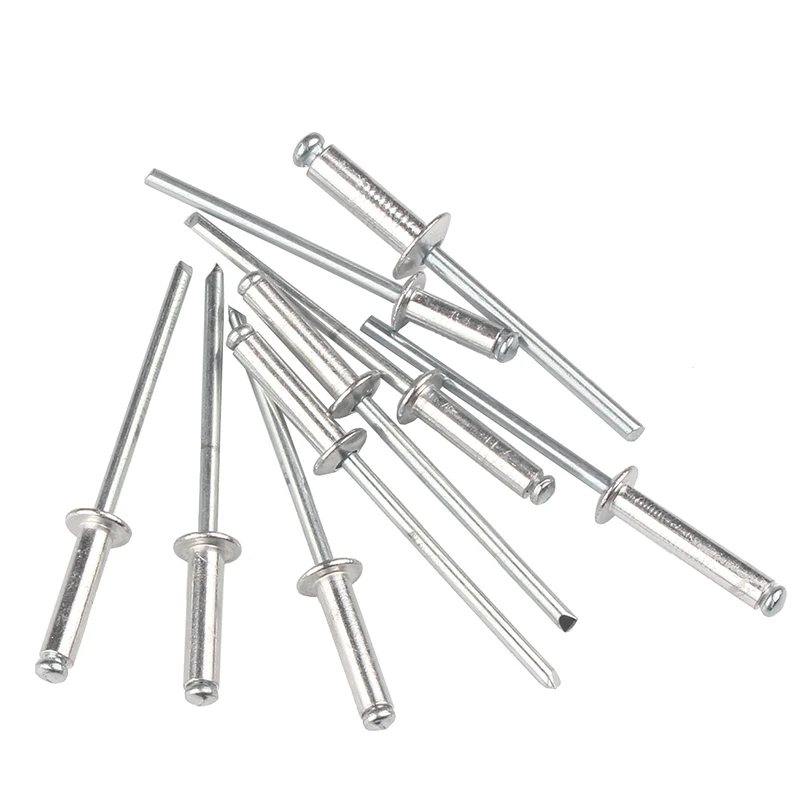 100 Aluminum Pop Rivets - 1/8" X 3/16" Dome Head Blind Rivets (4-3 Gap, Qty 100)
