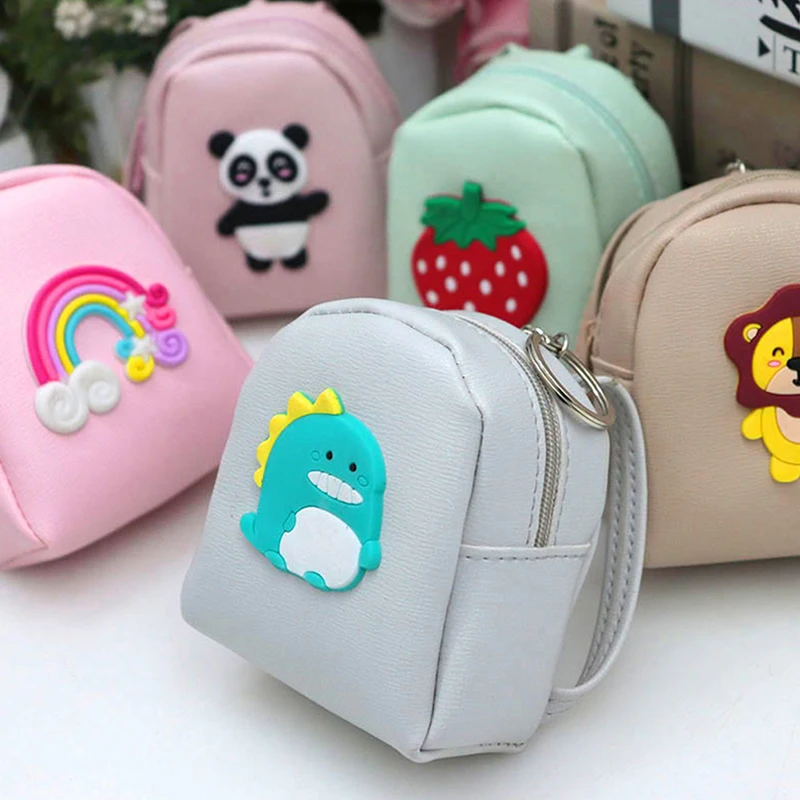 1PC Casual Mini Backpack Coin Bag Women Small Wallet Pu Keychain Purses -  AliExpress