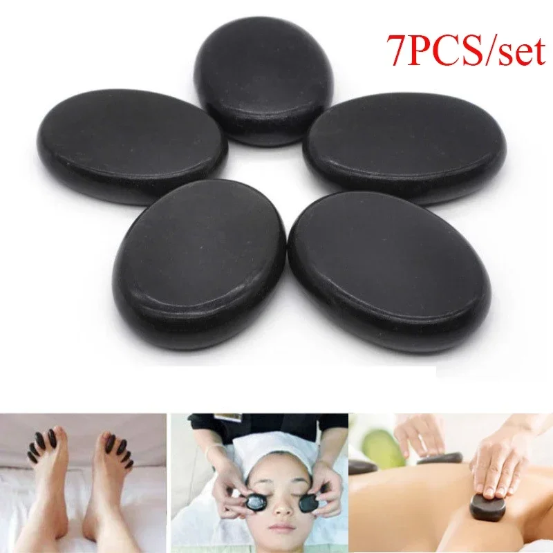 Massage Tool Hot Stone Massage Set Heater Box Relieve Stress Back Pain Health Care Lava Basalt round massage tool Stones