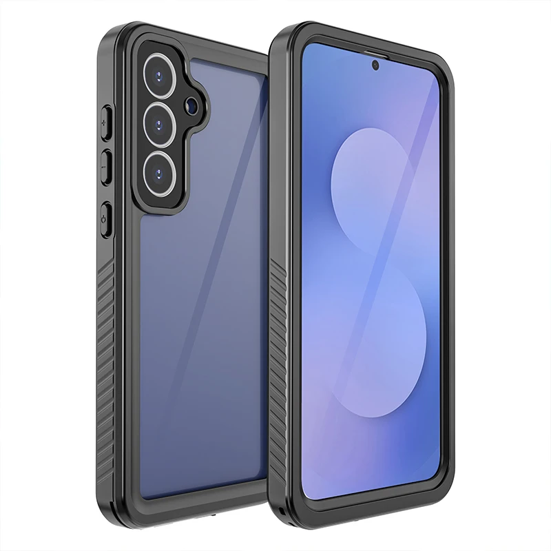 쉘박스 PC TPU 렌즈 보호 견고하고 내구성 있는 완전 밀폐형 IP68 방수 폰 케이스 S26/s25/S25egde 울트라 S23 S24 시리즈