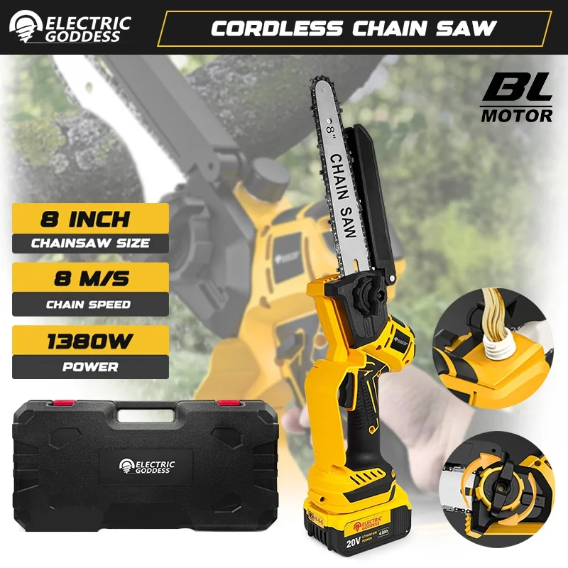 Brushless Cordless Mini Chainsaw 1