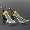 15cm God of War Game Metal Weapon Model Ragnarok Kratos Weapon Blades of Chaos Runic Double Blade  Sword Samurai Gifts Toys Boys 3