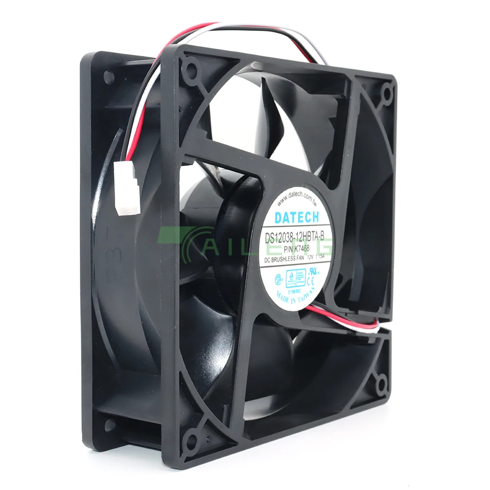 DS12038-12HBTA-B 12CM 120*120*38MM Cooling Fan Brushless Motor Case Quiet