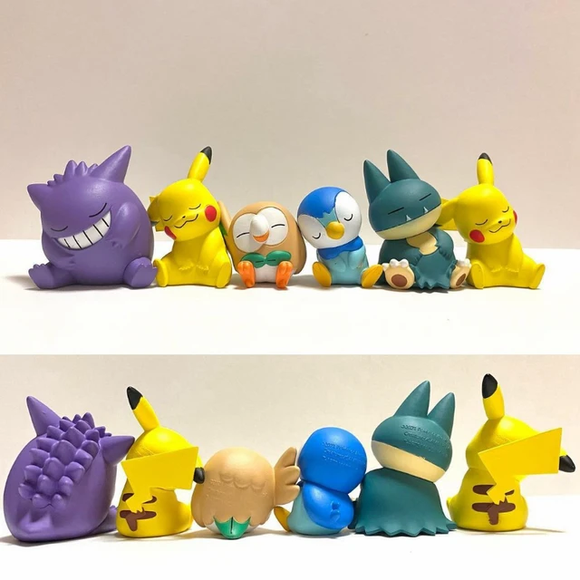 Takara Tomy Pokemon Figura De Anime De Resina Gengar Mew Pikachu Marowak  Piplup Murkrow Brinquedos Para Crianças Colecionáveis - AliExpress