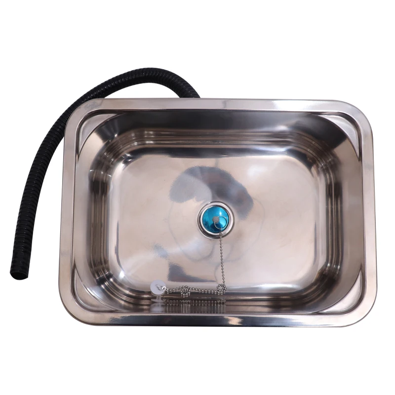RV Sink Square Stainless Steel Cutting Board Used For Caravan Yacht Self-Driving Travel Kitchen