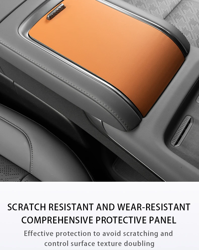 For ZEEKR 7X Suede stickers on the center console panel Scratch-resistant and di