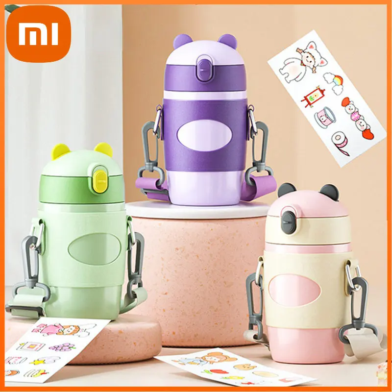 

Xiaomi 316 Stainless Steel Straw Thermos Cup Wholesale Cute Big Belly Learning Drink Cup Children Student Gifts