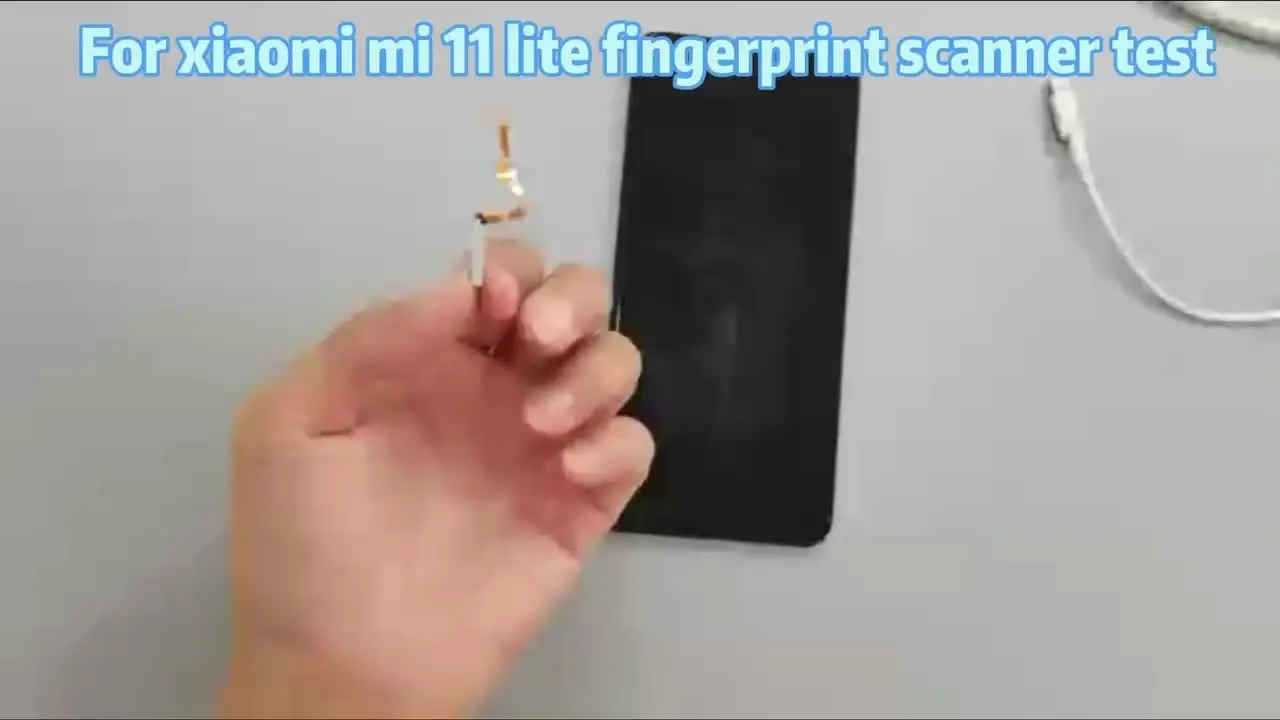 Lecteur D'empreintes Digitale Bleu Pour Xiaomi Mi 11 Lite 4G - Neuf, Générique, Remplacement écran