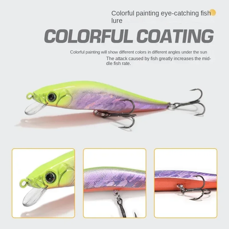 Minnow Lures 110mm/14g Hard Bait Throw A Long Float Suspending Sinking Artificial Hard Wobblers for Trolling Bass Trout Tackle 3