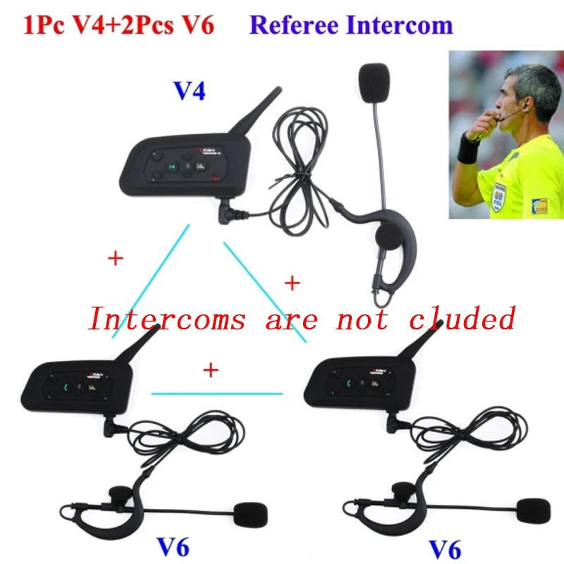 심판 헤드셋 이어 후크 헤드폰, EJEAS V6C V4C Vnetphone V6C V4C FBIM 3.5mm 심판 인터콤, 3.5m, 1 개