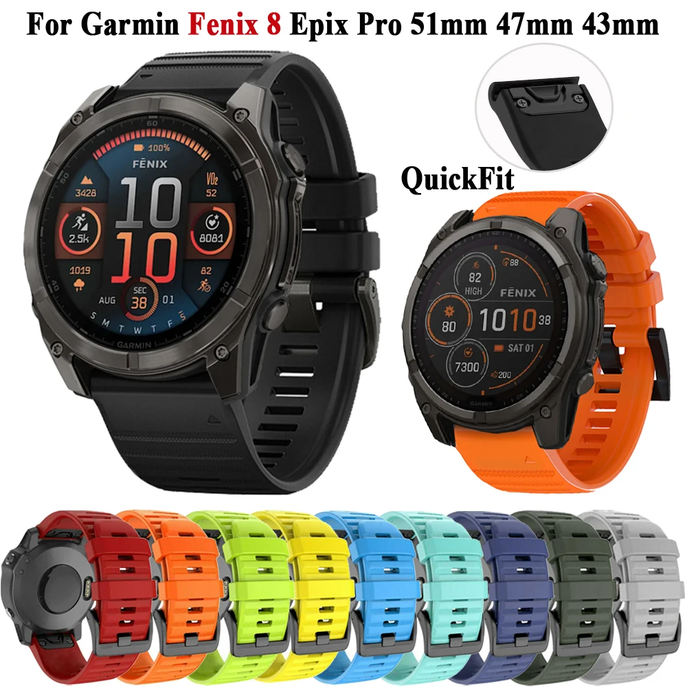Silicone QuickFit Bracelet Replacement Watch Band