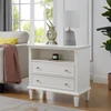 Monterey 6 Drawer Double Dresser and Nightstand Set (White) 3