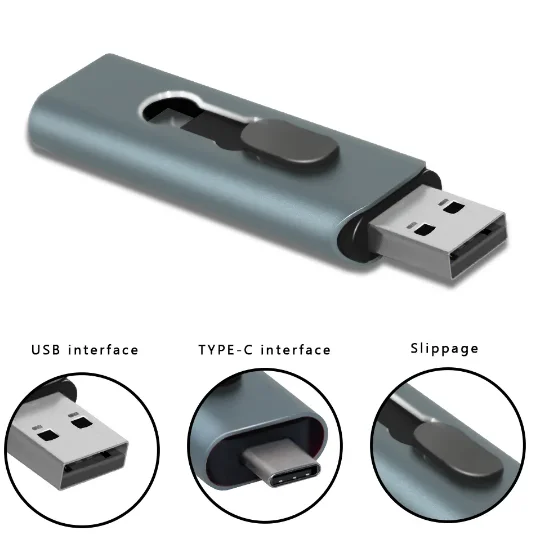 Clé USB 1 To OTG 3-en-1 type C clé USB pour ordinateur portable Samsung  Huawei Xiaomi