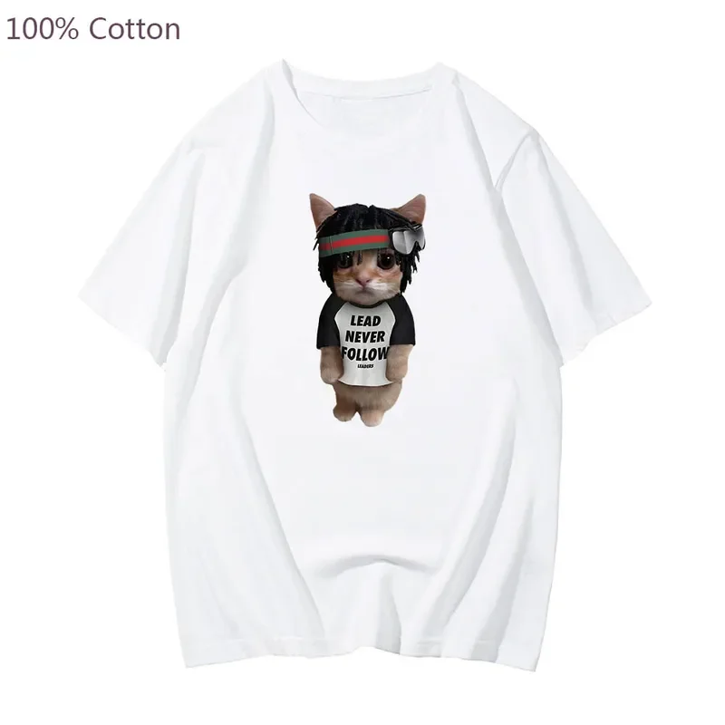 

Футболка Keef в эстетике аниме из 100% хлопка с милым мультяшным принтом, мужские футболки в стиле хип-хоп с принтом Funko Pop