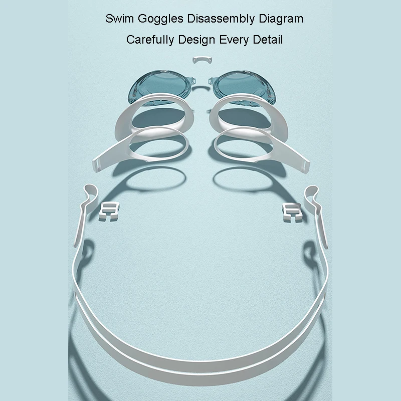 Swimming Goggles Adult Professional Pool Goggles No Leaking Swim Glasses Anti Fog UV Protection Swim Goggles for Men Women Youth 6