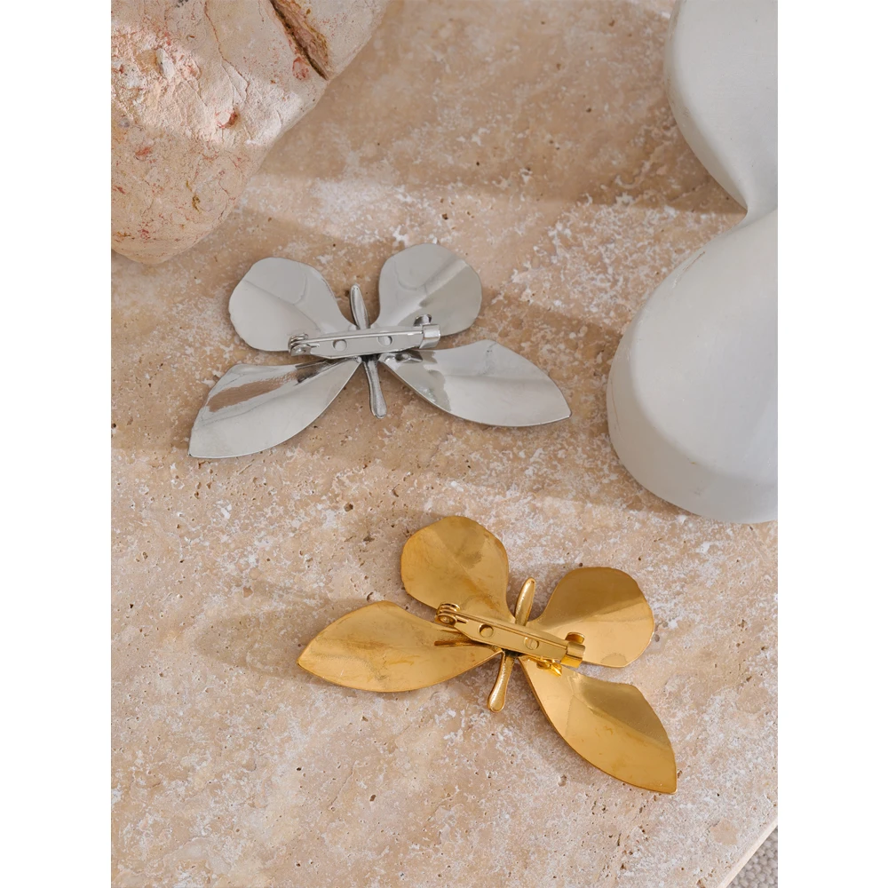 Yhpup Chic Stainless Steel Golden Metal for Women