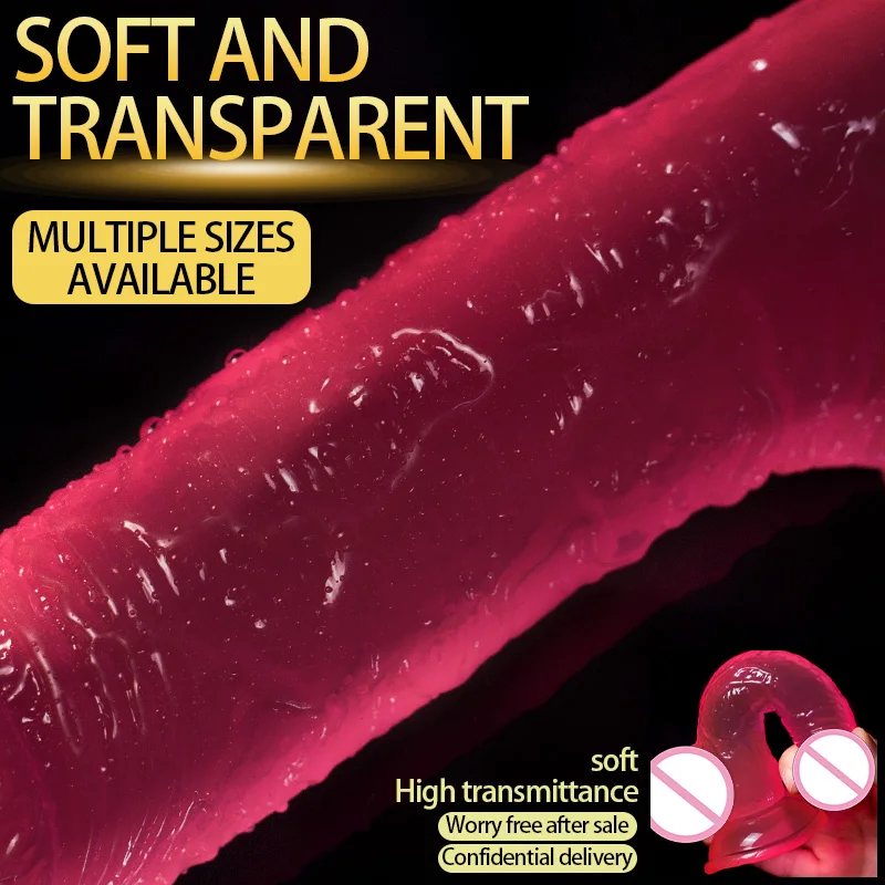 Sex Toys Realistic Dildo Masturbator Vagina Anal Toys Crystal Suction Cup Penis Female G-Spot Massage Clitoris Stimulator For Adults18